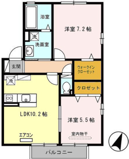 パドック　Cの間取り
