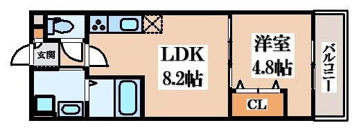 【間取り】 | クレアール俊徳道