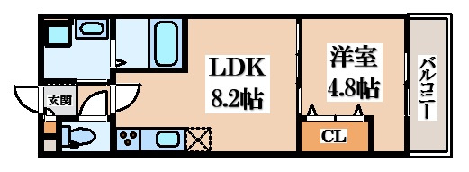 【間取り】 | クレアール俊徳道