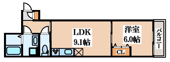 【間取り】 | クレアール俊徳道