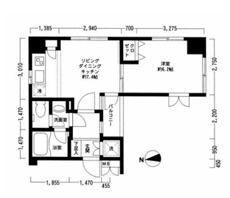 【間取り】 | 八丁堀アムフラット