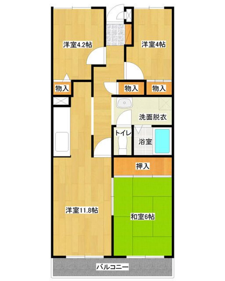 【間取り】 | サンライズみやこ