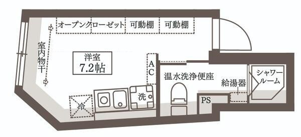 ＣＯＣＯＣＵＢＥ高円寺Ⅱの間取り|間取りです。