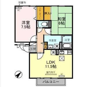 【間取り】 | Thick Forest B棟 | 間取り図です。