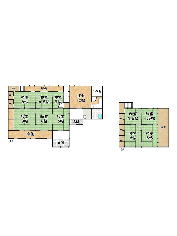 姫路市飾東町豊国/中古戸建の間取り