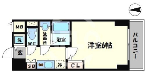 S-RESIDENCE南堀江の間取り|S-RESIDENCE南堀江　間取り