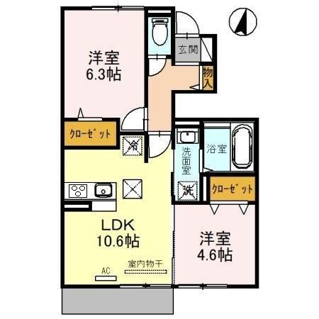 グランデ　アルベロの間取り