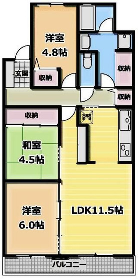 【間取り】 | ラポール観山
