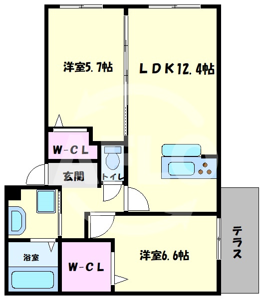 The Abeno（ザアベノ）　高松小学校の間取り|The Abeno（ジ・アベノ）　間取り