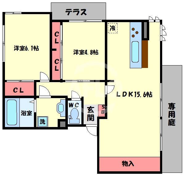 CIELO AZUL　高松小学校区の間取り|CIELO AZUL　間取り