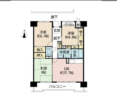 アロースあびこの間取り