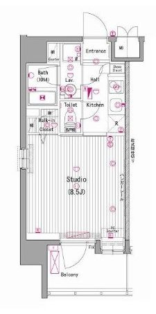 ガーラ三田慶大前の間取り|間取りです。