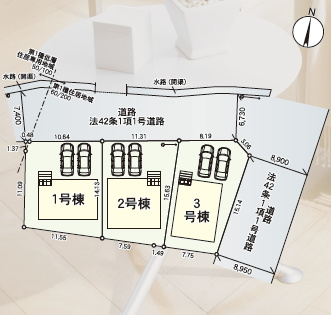 【区画図】 | 福島市笹谷第9　2号棟（Z）