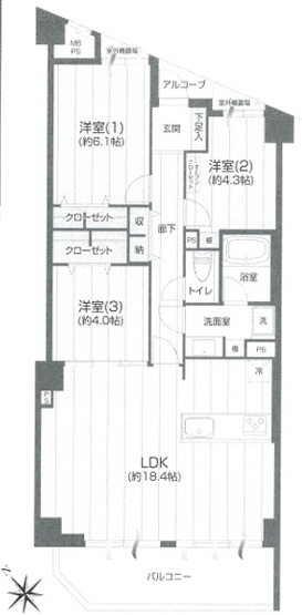 【間取り】 | イトーピア小金公園