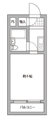 コスモメイト北野の間取り