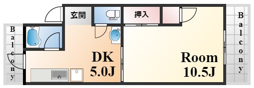 三富王子マンションの間取り