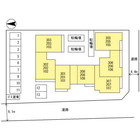 エスタシオンの区画図|ゆったり過ごせる居間です