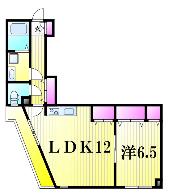 カミュー松戸北小金の間取り