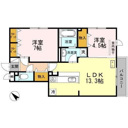 サンスクエア千里万博　Ａ棟の間取り