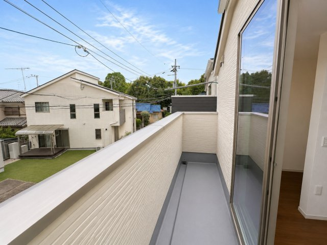 戸建 宇治市広野町寺山のバルコニー