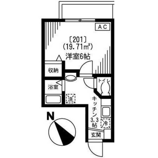 木津ハイツの間取り