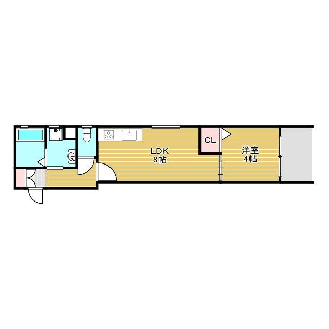 CASA　CALMA南江口の間取り