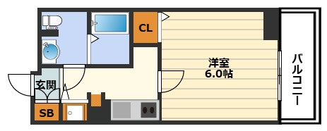 プレサンス天神橋ディオレの間取り