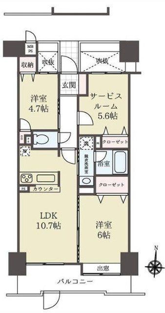 ダイアパレス立石の間取り