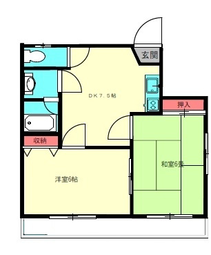 ヴォーヌング柳川の間取り|間取りです。