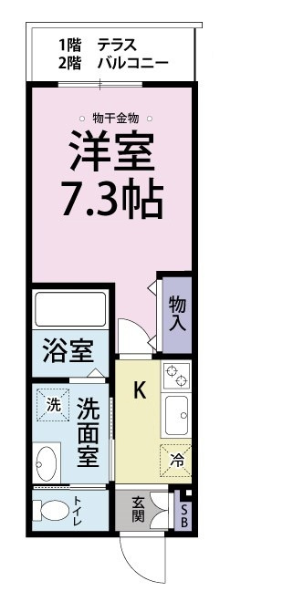 CLASKAの間取り|間取りです。