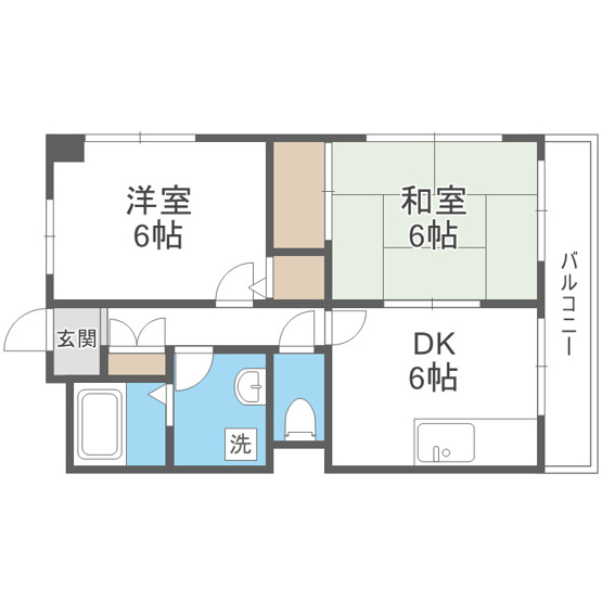 【間取り】 | シャトー中三
