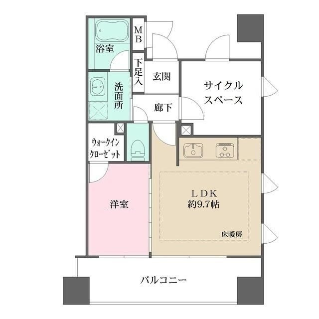 センチュリーハイツ御徒町モダニカの間取り|間取りです。