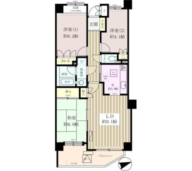越谷パーク・ホームズの間取り