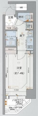プレサンス心斎橋リベルタの間取り|プレサンス心斎橋リベルタ　間取り