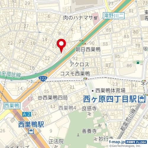 ガーラ・ステージ西巣鴨Ⅱの地図