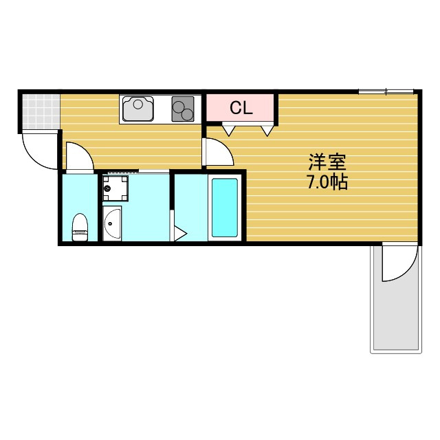 フジパレス東三国Ⅵ番館の間取り