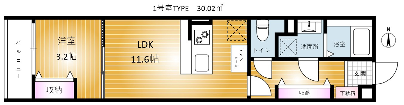 REVENE習志野の間取り