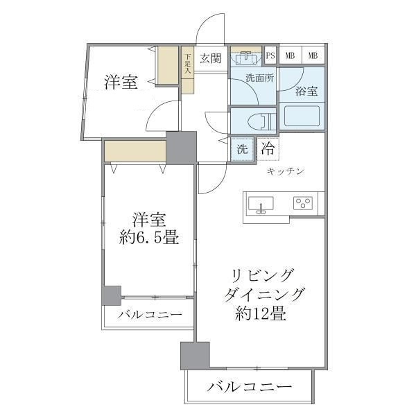 ＫＤＸレジデンス秋葉原の間取り|間取りです。