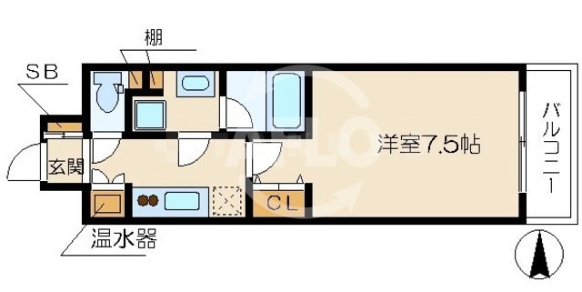 ミヤレジデンス西天満の間取り|ミヤレジデンス西天満　間取り