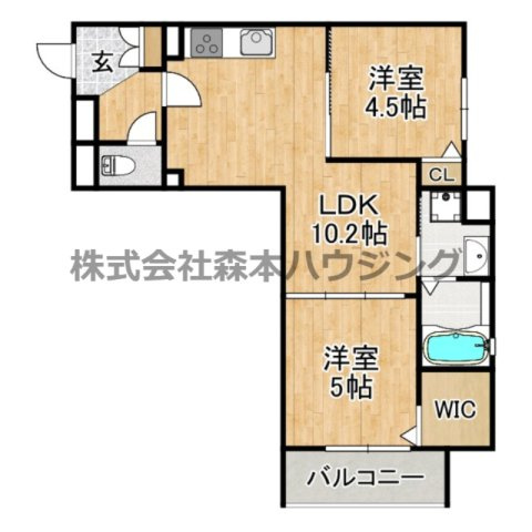 【間取り】 | 　ピレーネ北条Ⅴ