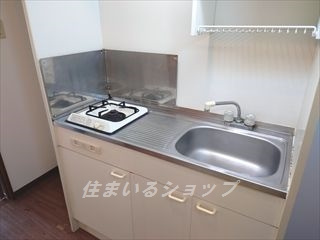 ＯＮビルのキッチン|１口ガスコンロ付き