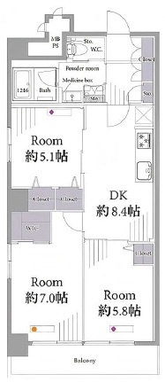 グランドール根岸の間取り|間取りです。