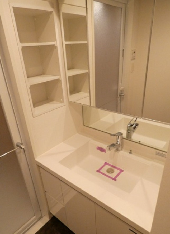 新宿区市谷甲良町の賃貸マンションの洗面所