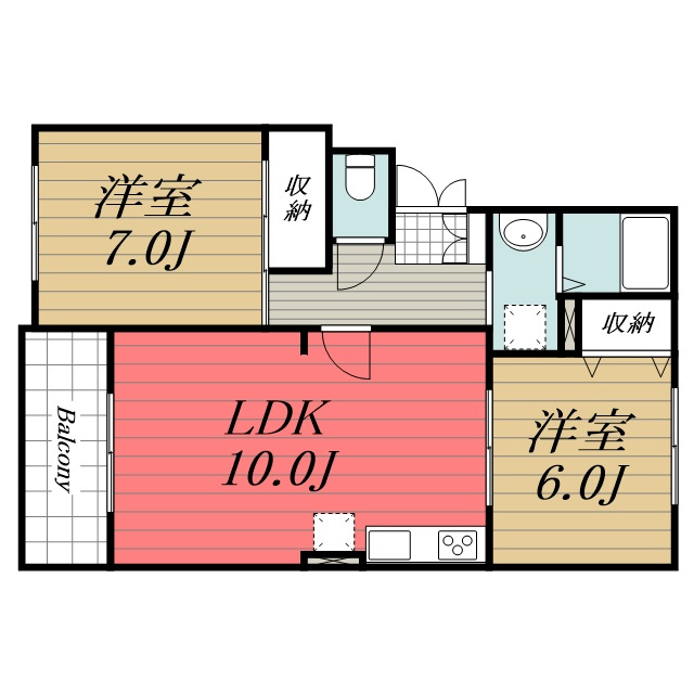 【間取り】 | カーサみつわ台　E