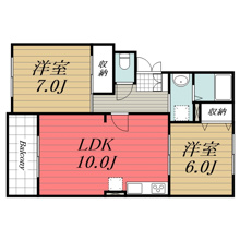 【間取り】 | カーサみつわ台　E