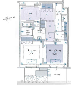 グラングリーン大阪THE NORTH RESIDENCE　扇町小学校の間取り|グラングリーン大阪THE NORTH RESIDENCE　間取り