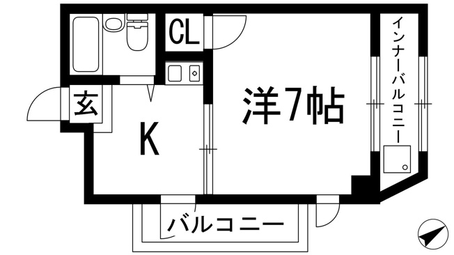【間取り】 | シティハイツ槻木