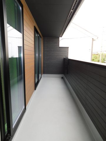 名古屋市東区矢田３丁目の新築一戸建のバルコニー|◇バルコニー◇　　洋室２部屋に面した陽当り良好なワイドバルコニー！