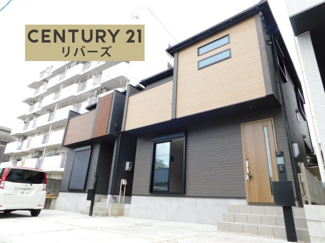 名古屋市東区矢田４丁目の新築一戸建の外観|☆２号棟☆　新価格！！いつでも見学できます♪（お問合せ当日、平日、水曜、夜間でもＯＫ）　名鉄「矢田」駅徒歩３分！　３沿線利用可・便利な立地♪　南向き！　駐車並列２台ＯＫ！　床暖房や食洗機など設備充実！