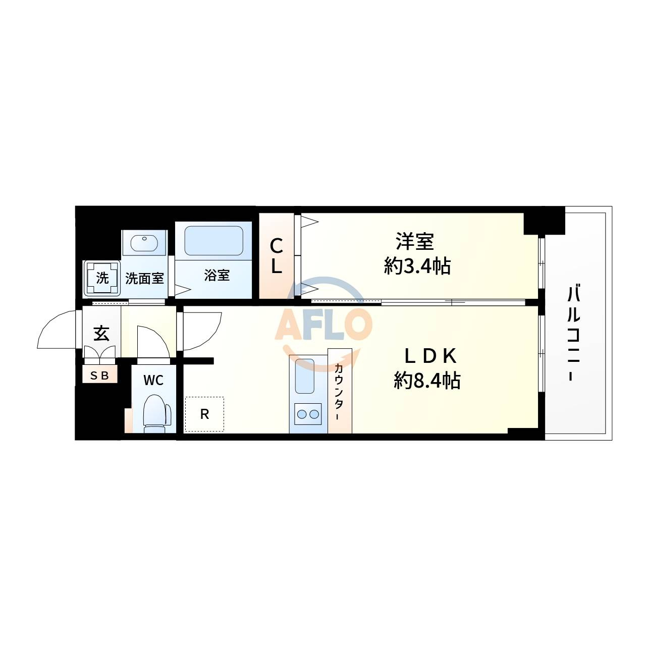 プレサンス新大阪ジェイズの間取り|プレサンス新大阪ジェイズ　間取り